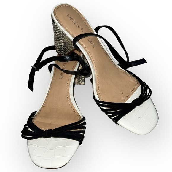 Gibson Latimer | Strap Block Heel with Cordelia Suede Size 9.5 - Picture 1 of 8